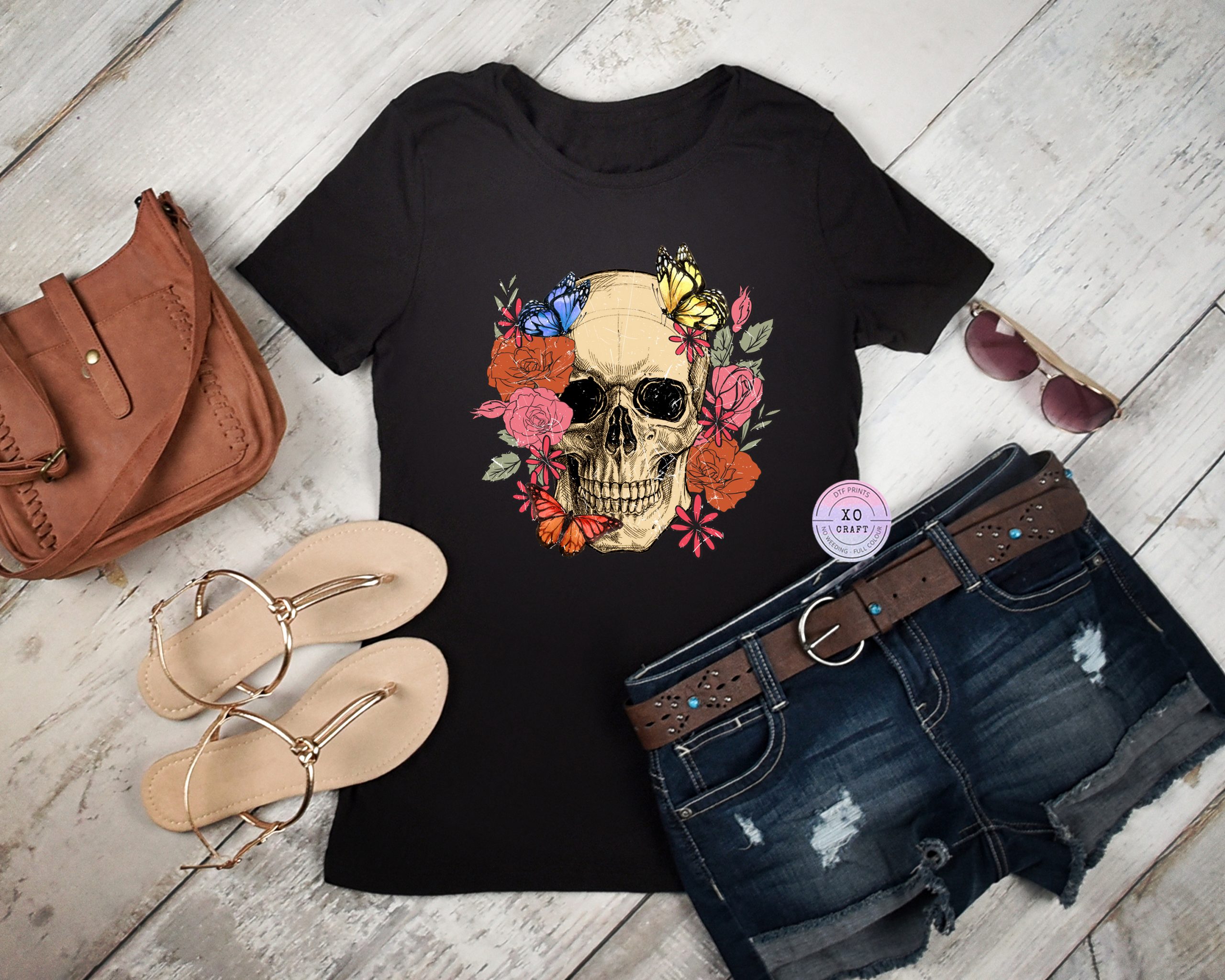 DTF – Boho Skull – XO CRAFT