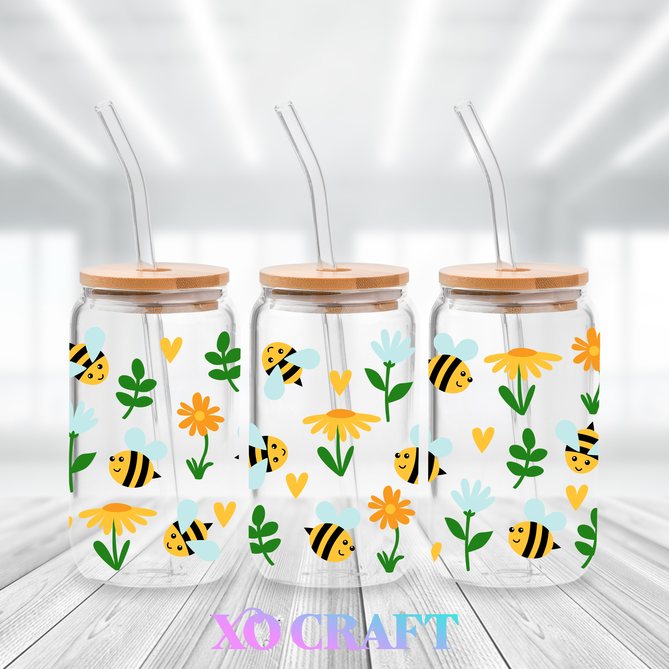 UV DTF – Bumble Bees – XO CRAFT
