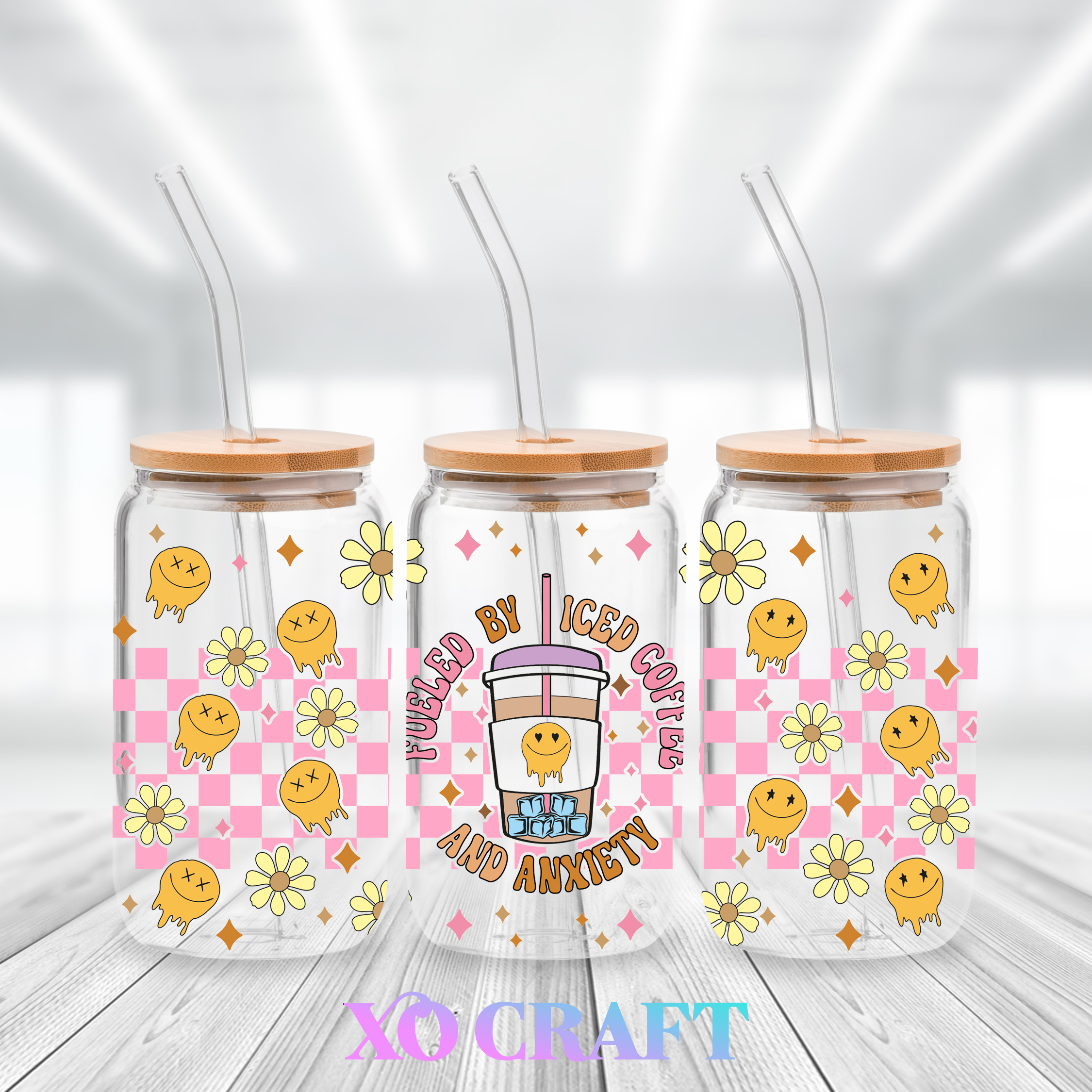 UV DTF – Fueled By Iced Coffee – XO CRAFT